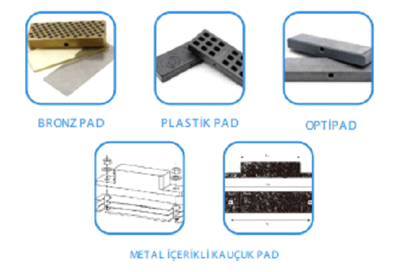 Ambar Kapak  Bronz, Kauçuk ve Plastik Padler