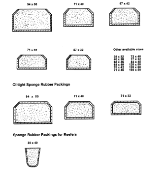 Gemi Ambar Kapak Lastikleri (Hatch Cover Rubber Packings)